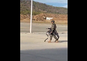 (影) 中柬軍演「它」大出鋒頭! 違反道德規範 解放軍機器狗上架槍 網友直指這缺點.....