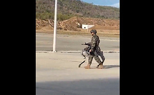 (影) 中柬軍演「它」大出鋒頭! 違反道德規範 解放軍機器狗上架槍 網友直指這缺點.....