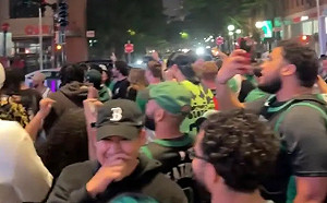 (影)塞爾提克勇闖冠軍戰！綠軍球迷劍指Irving