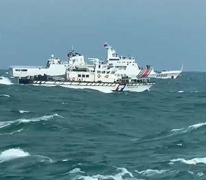 第9次侵擾金馬水域!海巡4艇冒惡劣海象 一對一平行監控中國海警船