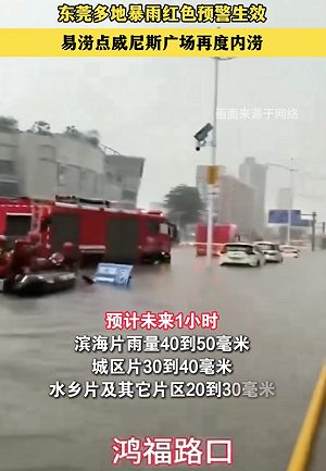 兩廣做大水! 暴雨黃色預警持續 中國南部浸水 廈門淹到1.5米高