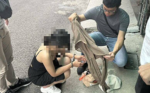 女子台南市區販毒又遭通緝  警埋伏逮捕送辦