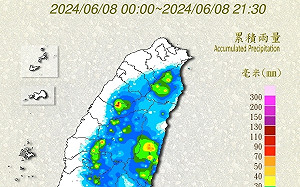 6/9西南風漸增強帶來水氣  午後雷陣雨較明顯