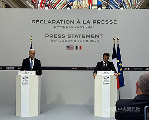 美法元首發表聯合聲明 拜登重申印太自由航行