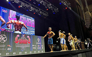 參與館長舉辦的健美公開賽 侯友宜勉勵：有無得獎都是成功的人