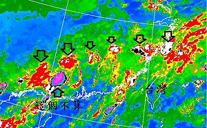 南部整天將有雨 鄭明典曝致災對流排排站幸未侵台