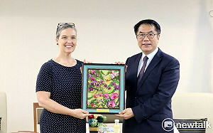 AIT處長孫曉雅今夏離任 親訪台南向市長黃偉哲辭別