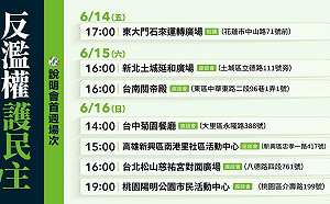 民進黨「反濫權」座談首週場次出爐 國民黨百場車拼