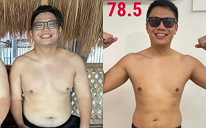 黑男幸福肥「體重直逼90kg」花2個月體脂激降6% 對比照曝光 