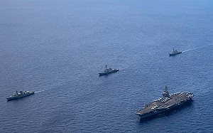 勇敢之盾2024！美軍雙航艦「鎮」南海、菲律賓海 日法加機艦參演