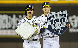 周思齊開心拔大巨蛋壘包 「百盜前輩」教拍照角度