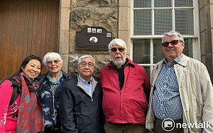 馬雅各醫生紀念碑牌愛丁堡掛牌  黃偉哲盼台南愛丁堡友好綿延