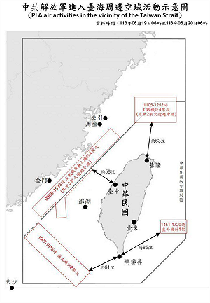 美對台軍售才核准 19架次中共機艦四面包圍台灣!