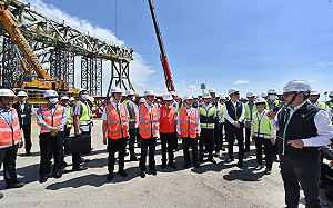 卓榮泰視察桃機第三航廈 力拚2027下半年正式啟用