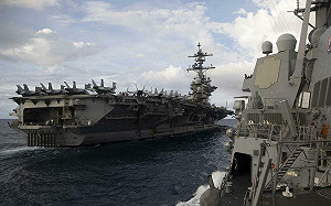 美航空母艦羅斯福號抵釜山 與日韓舉行聯合軍演