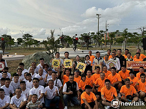 正統鹿耳門聖母廟啟用全台唯一武陣銅雕園區  林俊憲讚守護傳統技藝