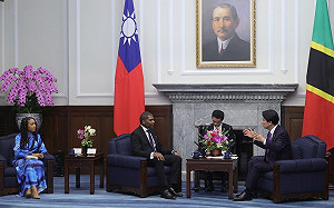 賴清德會晤聖克里斯多福總理　同為醫師大談健康台灣