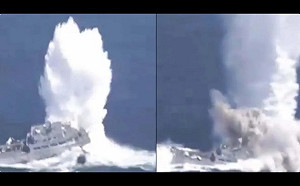 解放軍展示「航母殺手」？800噸船「炸離海面」網笑：效果有限!