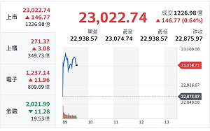 台股早盤回彈23000點 分析師：觀察只漲台積或雨露均霑