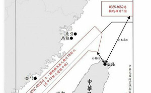 共機四面圍台 僅剩東北有空隙！33架次逾越中線  距基隆約40浬 