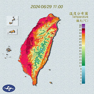 快訊》熱爆!16縣市高溫特報 12縣市亮起橙色燈號