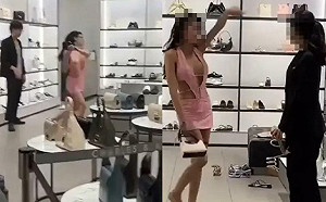 爆乳泰女大鬧101小CK專櫃 警方與商場還原事發經過