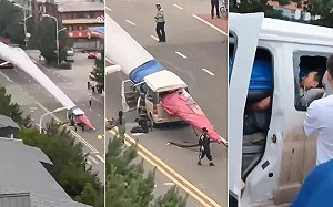 風力發電機葉片「刺穿廂型車」車上2人慘死 中國當局疑似封鎖消息