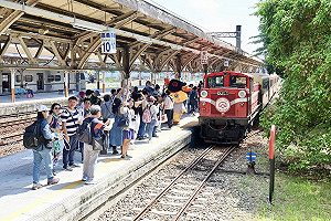 鐵道迷搶拍!睽違15年全線通車 阿里山林鐵10時開出首班車