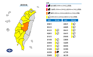 快訊》雨勢再升級！氣象署發豪雨特報 13縣市留意雨彈