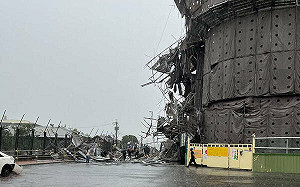 雲林福懋科技鷹架倒塌 上班員工 2「OHCA」3 人傷