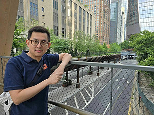 卓冠廷走訪曼哈頓高架公園 憶林佳龍打造台中綠空鐵道