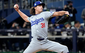 道奇王牌Glasnow背部緊繃進傷兵名單