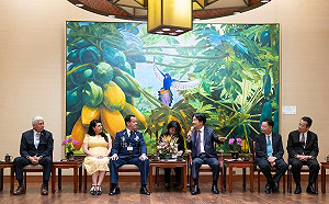 總統接見國防大學「遠朋班」學員 盼促進彼此國家的進步發展