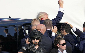 速報》美選震撼彈! 川普造勢遭槍擊 臉.耳濺血特勤急帶離