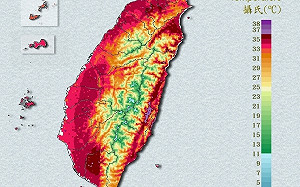 「兩地」高溫飆38度！鄭明典曬溫度圖：今天熱得快