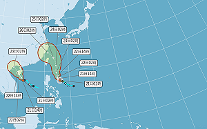 凱米颱風預估週二發海警 週三路徑轉彎最關鍵