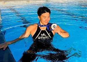 台灣之光!蹼泳好手何品莉抗熱奪世錦賽銀牌
