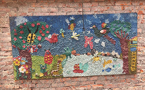 百年宿舍修復工程  驚見繽紛畫作將保留