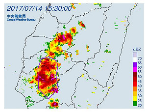 快訊》嘉義、台南、高雄  嚴防大雷雨