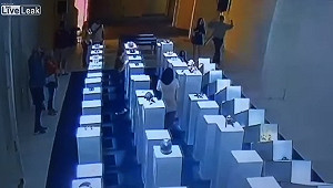 自拍引發「骨牌」效應 600萬藝術品毀了！