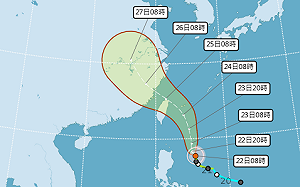颱風假有望？凱米路徑更近台灣 暴風圈侵襲率「8縣市破90%」