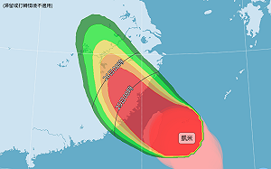 颱風假再＋1？15縣市暴風圈侵襲率100%  山區雨量恐破1800毫米