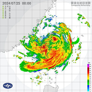凱米颱風登陸台灣繞了一圈「結構異常完整」氣象署:降雨才剛開始