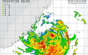 凱米颱風登陸台灣繞了一圈「結構異常完整」氣象署：降雨才剛開始