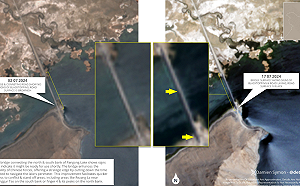 印度緊張了! 可讓坦克通行 解放軍在班公湖搭起第二座連接南北大橋 