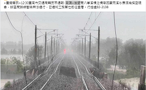 凱米颱風大雨釀災！台鐵路基掏空｢鐵軌懸空、嚴重彎曲｣驚悚照曝光