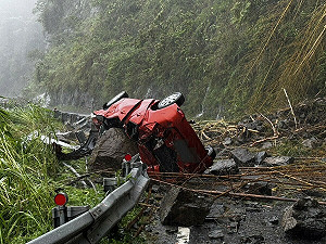阿里山林鐵火車維修班長完成維修任務返家路上遇劫!落石砸落身亡