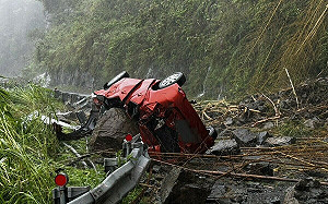 阿里山林鐵火車維修班長完成維修任務返家路上遇劫！落石砸落身亡