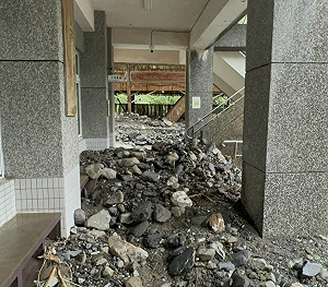 高市桃源國中土石流受創嚴重  中央地方攜手趕開學前復原