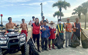 高雄旗津風箏節再順延一周  氣墊水樂園周末先登場